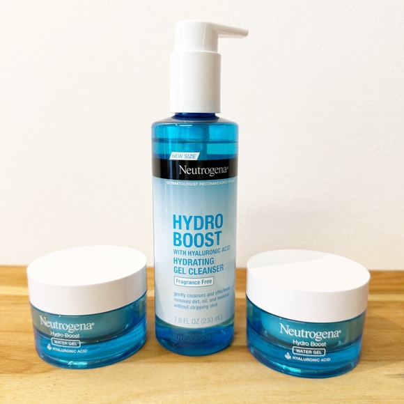 Neutrogena Other - New! NEUTROGENA Hydroboost Bundle: 2 Water Gel Moisturizers and 1 Gel Cleanser